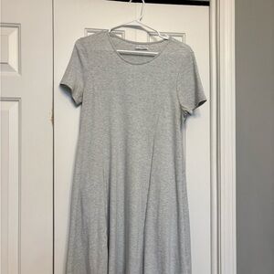 Urban Outfitters Light Gray Midi Dress
